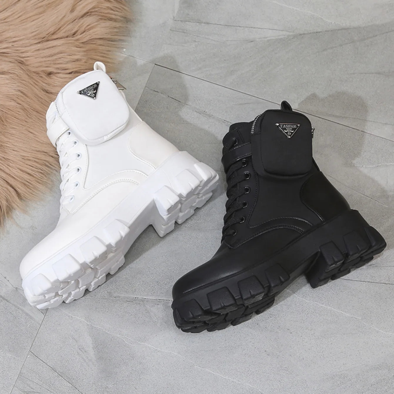 Frauen Stiefel Motorrad Casual Schuhe Neue Frau Leder Minimalistischen Klassischen Punk Weibliche Mary Jane Goth Schuhe Plattform Stiefel Frauen
